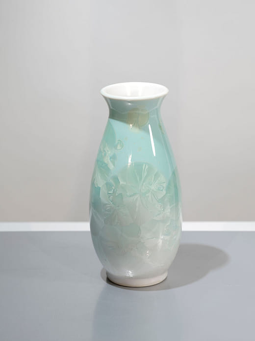 結晶釉魚簍瓶 Crystallized Glaze Porcelain Vase