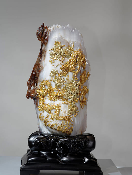 春暖花開好運龍來 Dragon Good Luck Flows in When Spring Arrives and Flower Blossoms