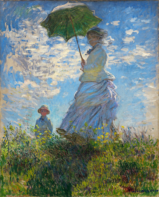 〈Woman with a Parasol - Madame Monet and Her Son〉