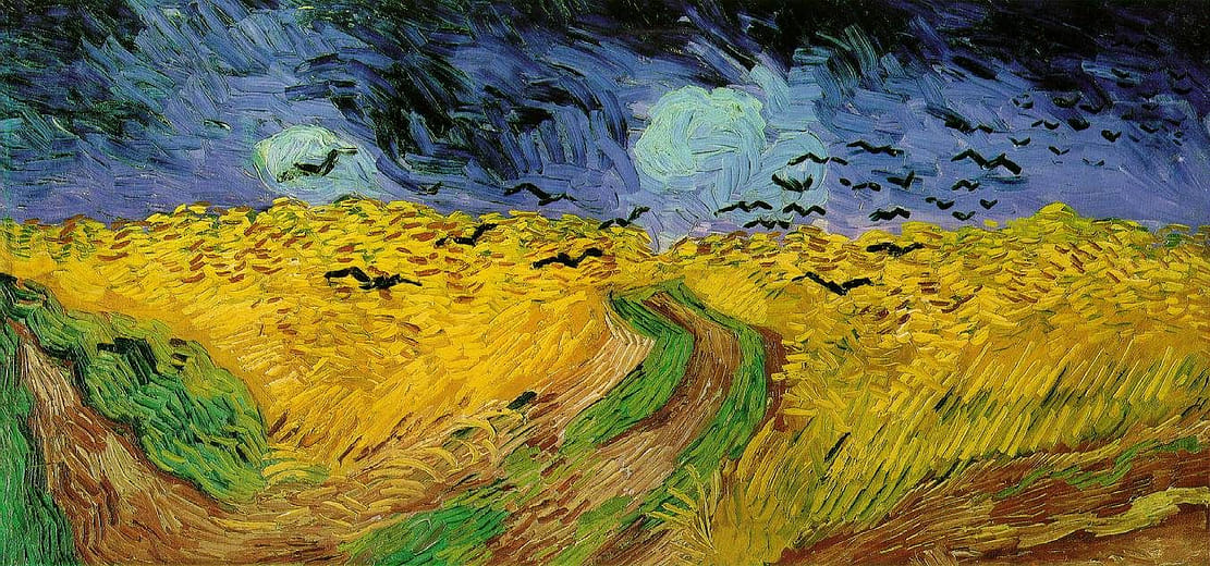〈Wheatfield with Crows 〉