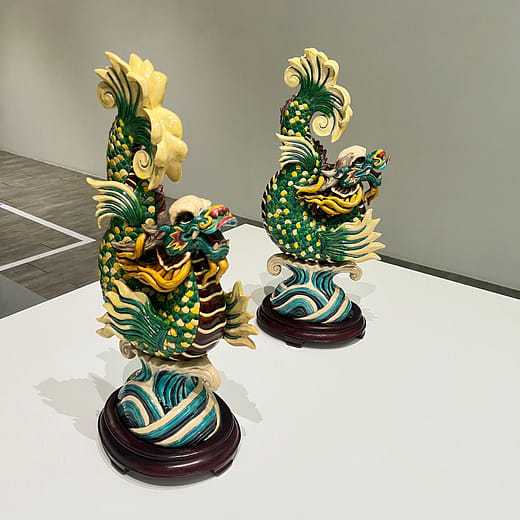 鰲龍一對 A pair of Mythical Creatures (Big Sea Turtle)