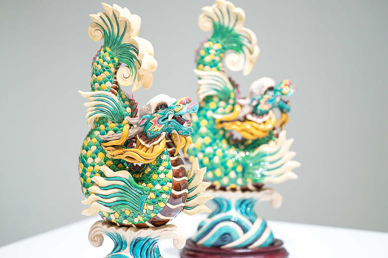 鰲龍一對 A pair of Mythical Creatures (Big Sea Turtle)