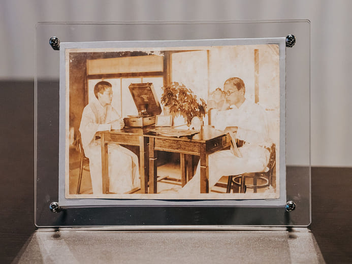 Young Man with Gramophone