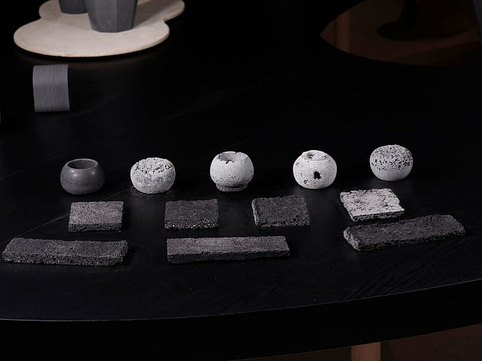 C-Slurry 竹生物炭媒材測試——灌注 Material Testing of Bamboo Biochar C-Slurry—Casting Test Piece