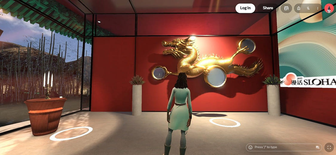 Yii+虛擬展間Spatial互動牆面