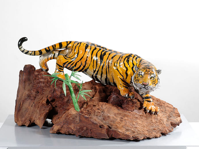 祝福（竹虎） Giving Blessing (Bamboo Tiger)