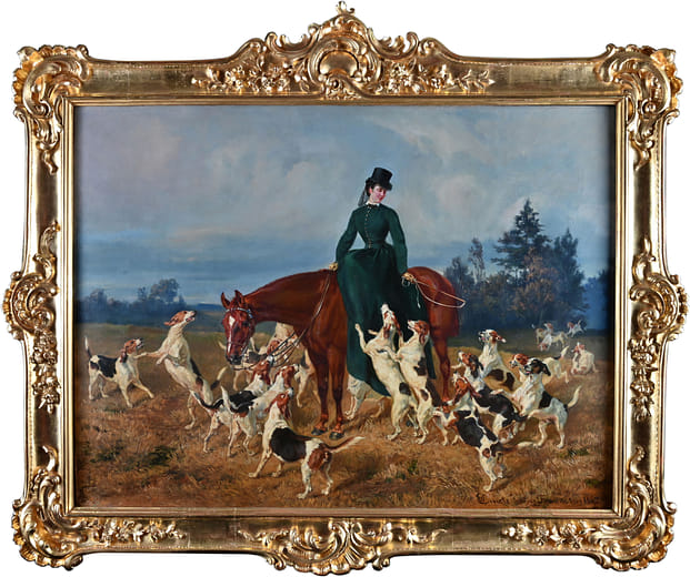 施瓦岑貝格公主伊達瑪麗亞，狩獵圖