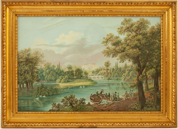 《萊德尼采堡邸景觀圖》