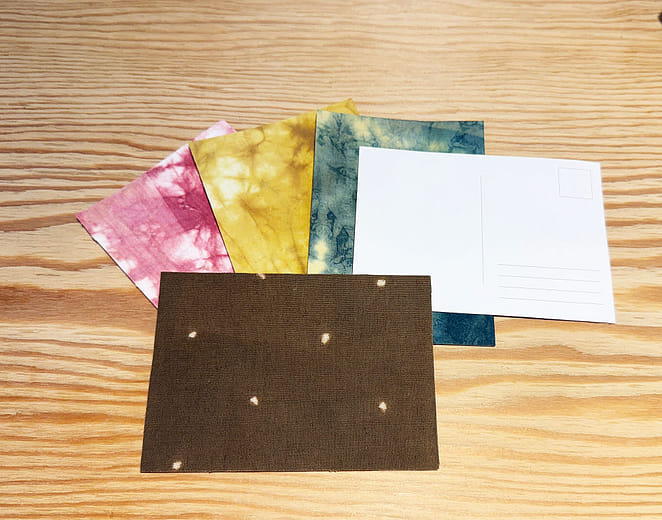 手染布明信片