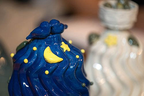 Embroidered Whispers on a Flowered Branch: Morning Dew/Night Mist