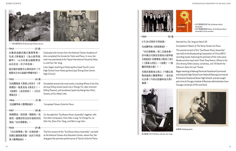 馬水龍生平記事年表