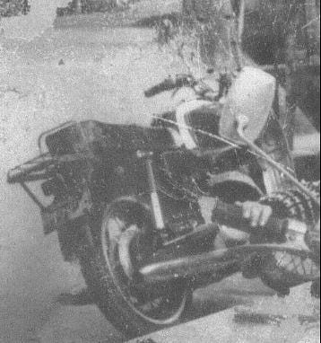 Special Delivery Motorcycle Traversing Hills and Time