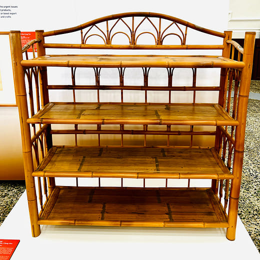 顏水龍竹製三層架 Shui-Long Yen Bamboo Shelf