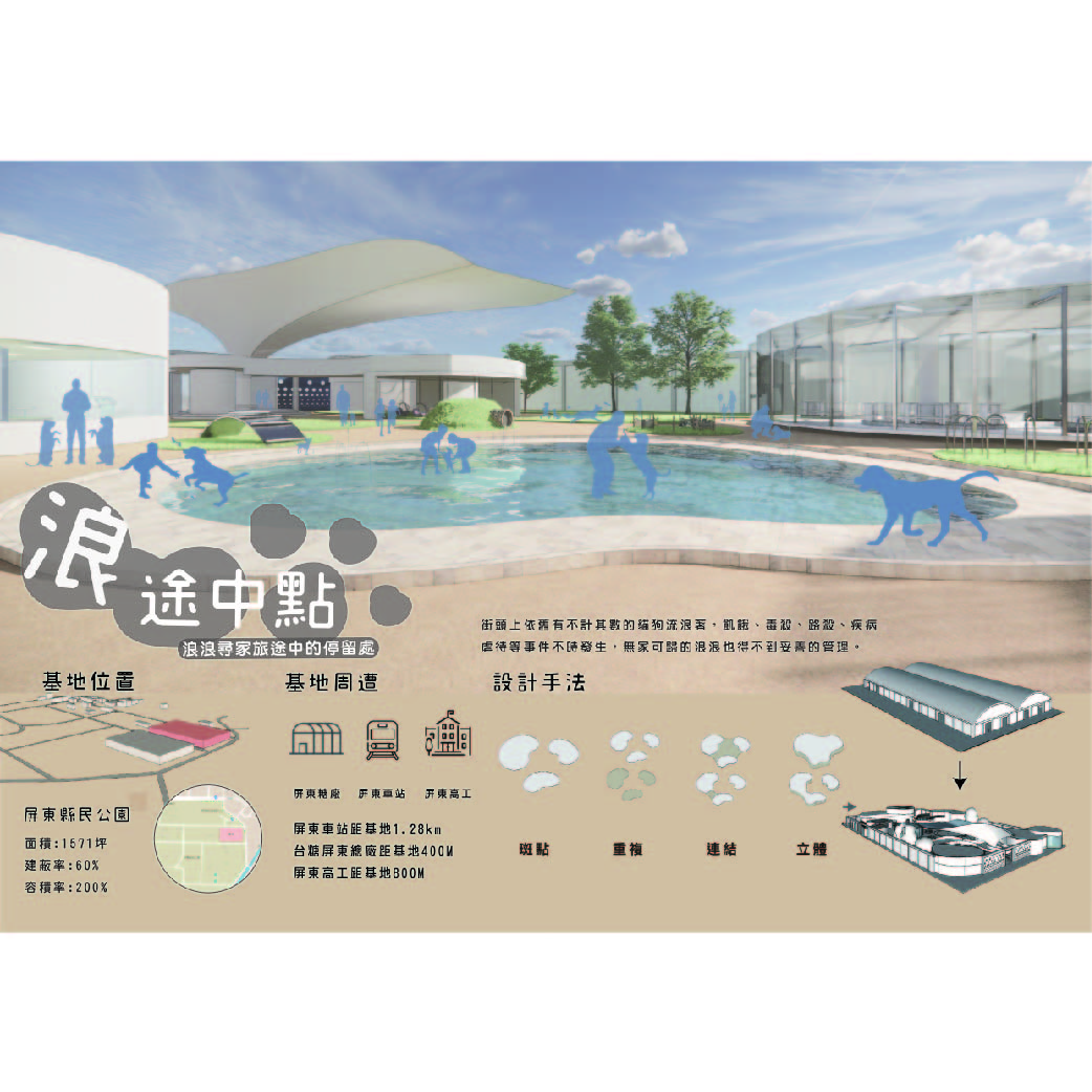 浪途中點