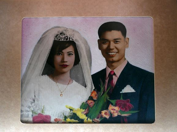 李湞吉夫婦結婚照