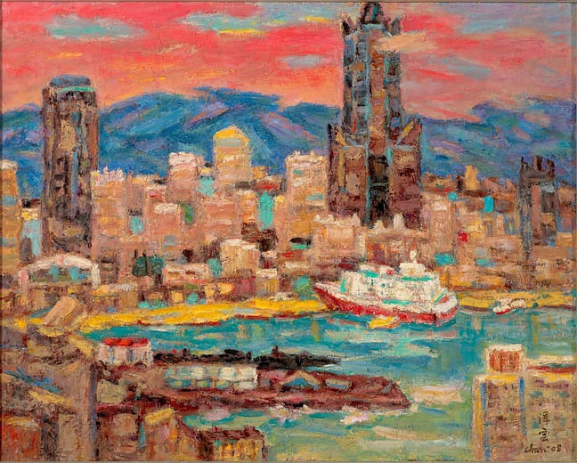 高雄港與大武山