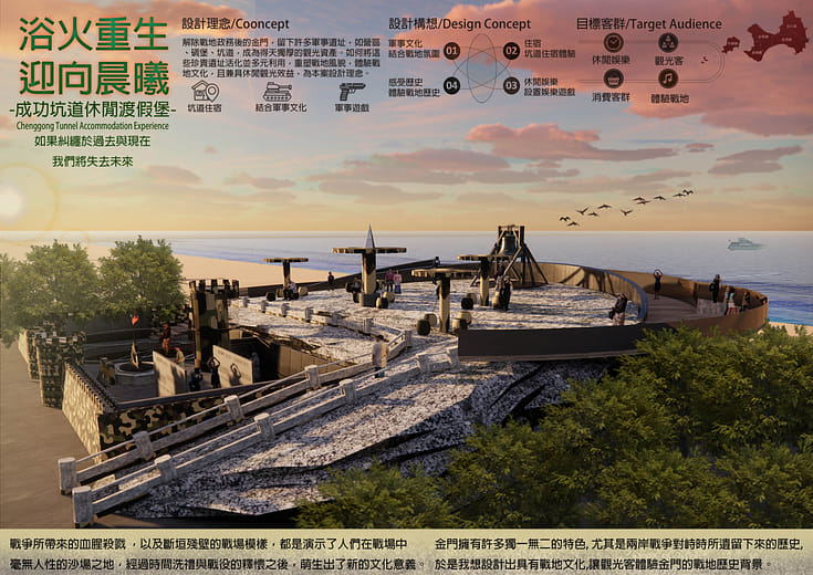 浴火重生 迎向晨曦-成功坑道休閒渡假堡 - Reborn and Greet the dawn