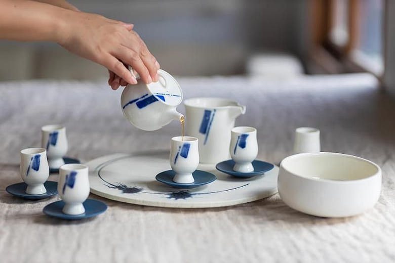 Blue Rhyme Tea Set