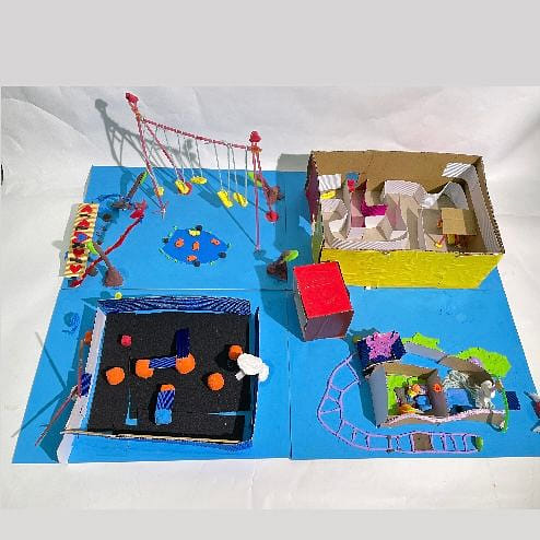 共融遊具立體模型—共融迷宮遊戲場