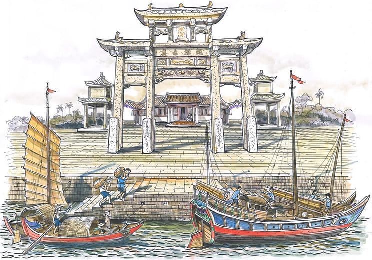 李乾朗手繪圖稿