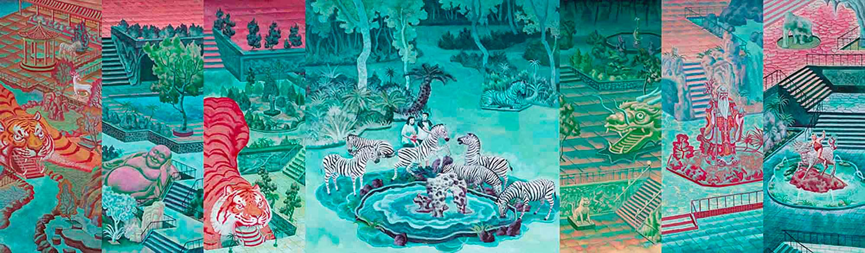 神遊圖 Screen of a Park