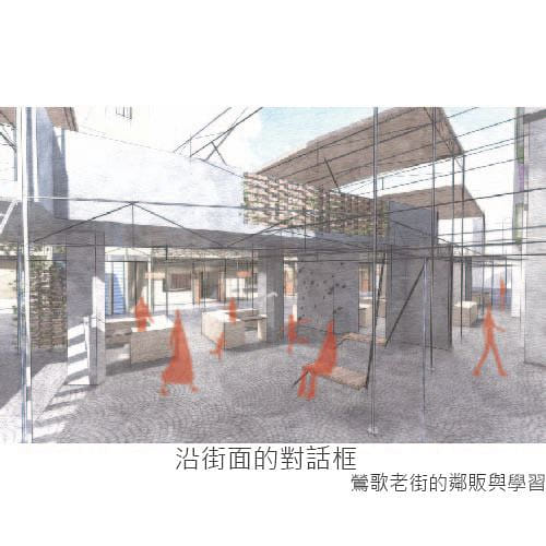 沿街面的對話框 - 鶯歌老街的鄰販與學習