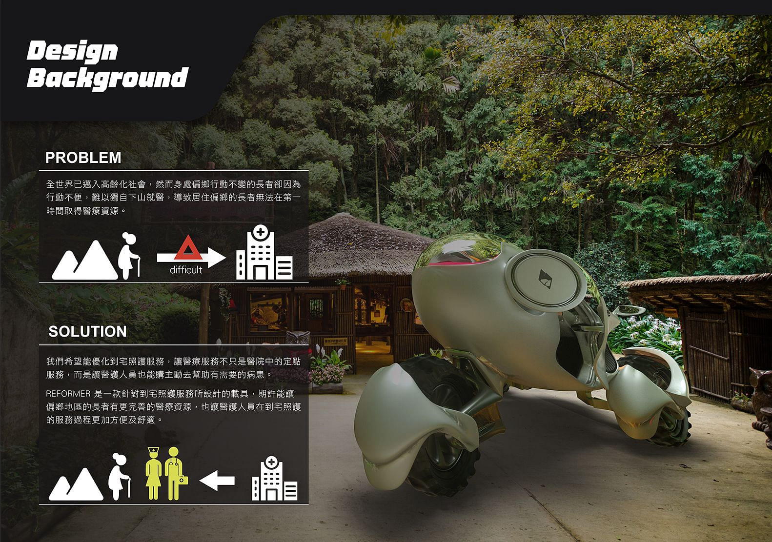 REFOMATION：偏鄉高齡照護行動醫療服務 RERORMATION: Elderly Care Service 