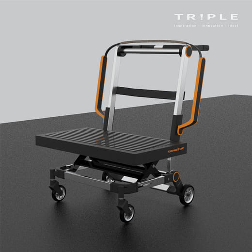 廚餘桶運輸推車 Food waste bin transportation trolley