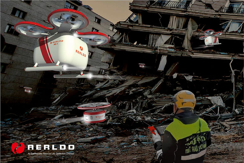 AI地震生命探測無人機 - AI Earthquake Rescue Life Detection Drones
