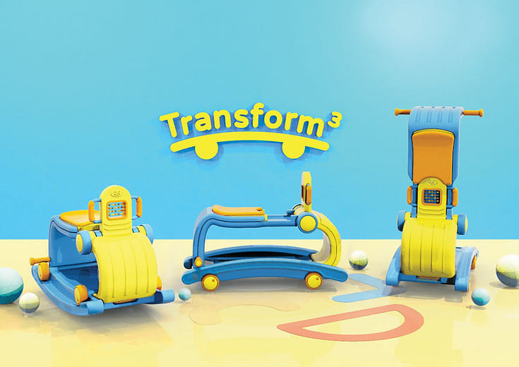 Transform 3 － 多功能兒童遊戲車 - Transform 3 - Multifunctional children's car