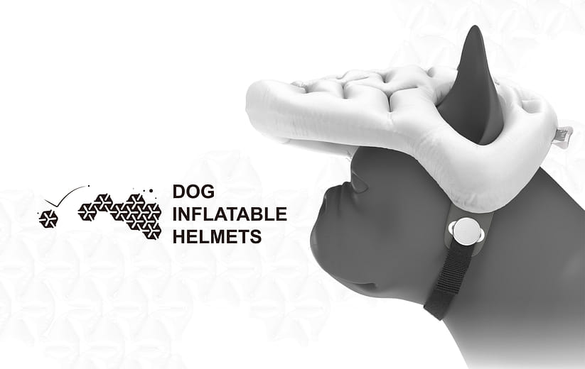 高齡犬充氣防撞頭套 - DOG INFLATABLE HELMETS