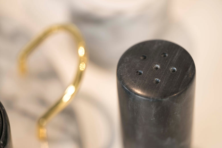 天然大理石胡椒鹽罐 Natural marble salt and pepper shaker