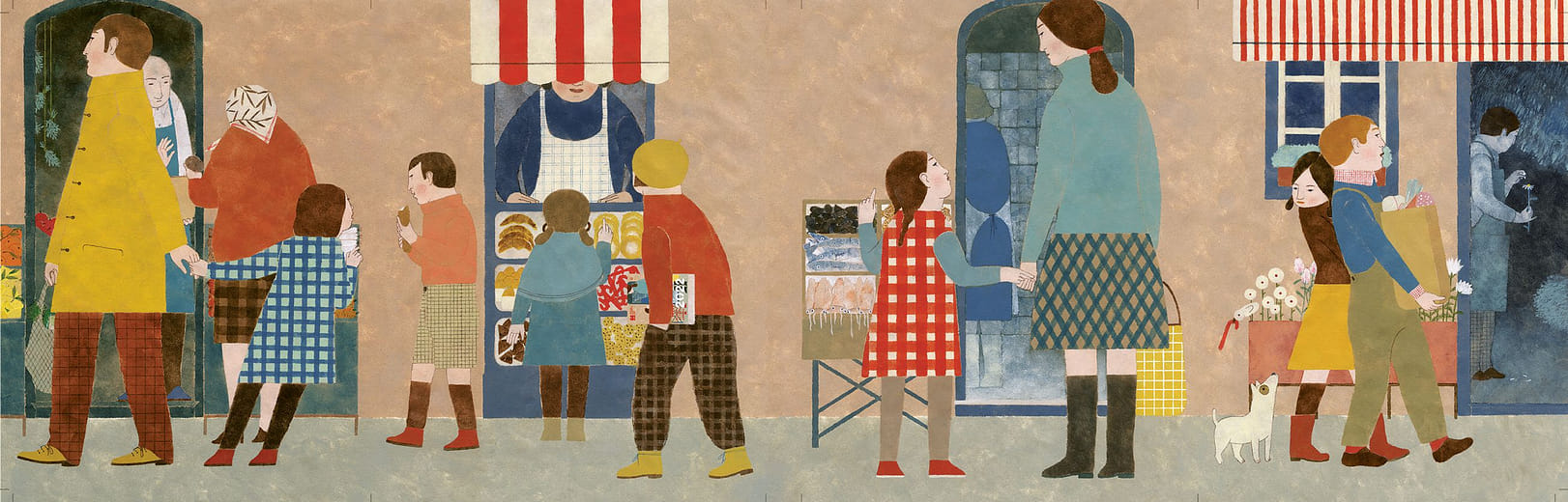 年度封面畫作：《逛市集》