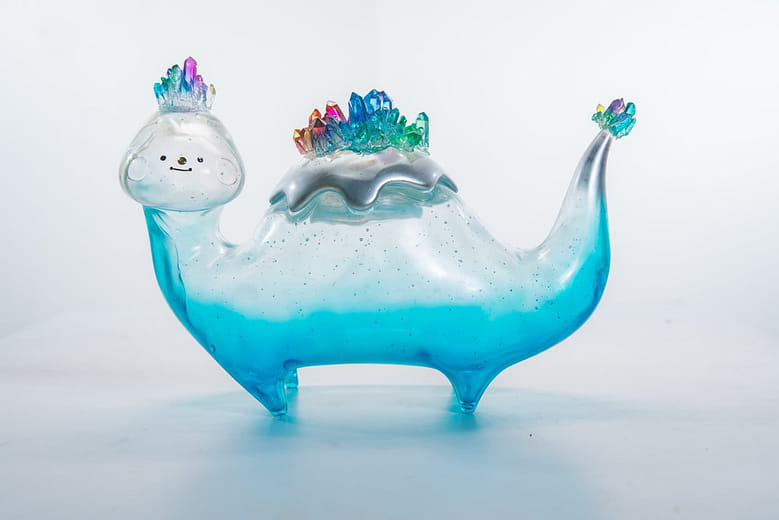 水晶富士山雷龍