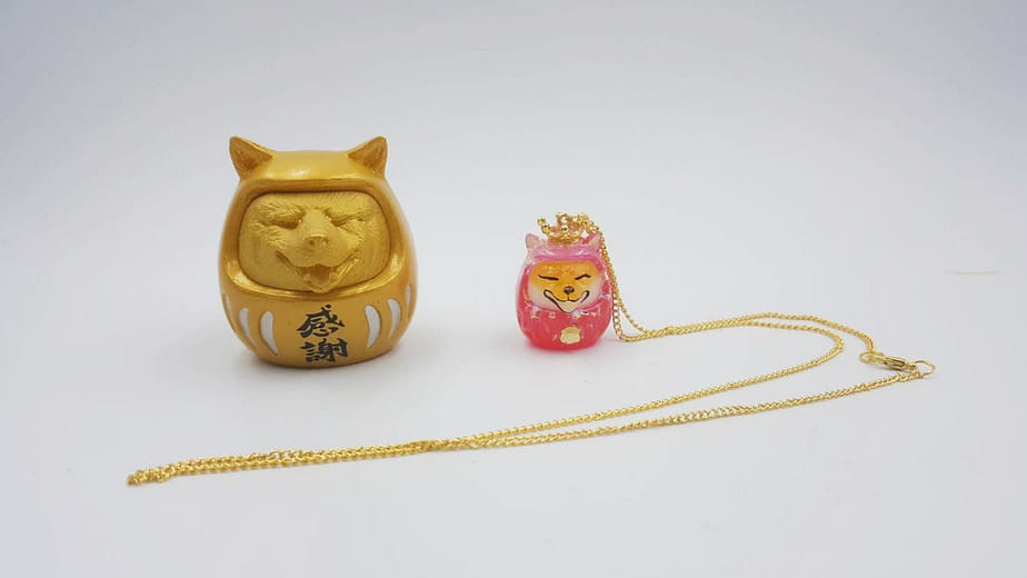 開運水晶達磨柴項鍊