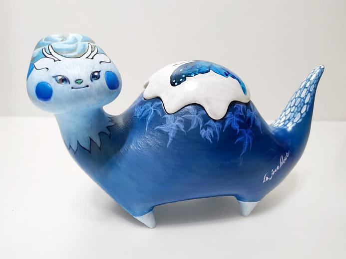 靈氣藍臉頰龍龍