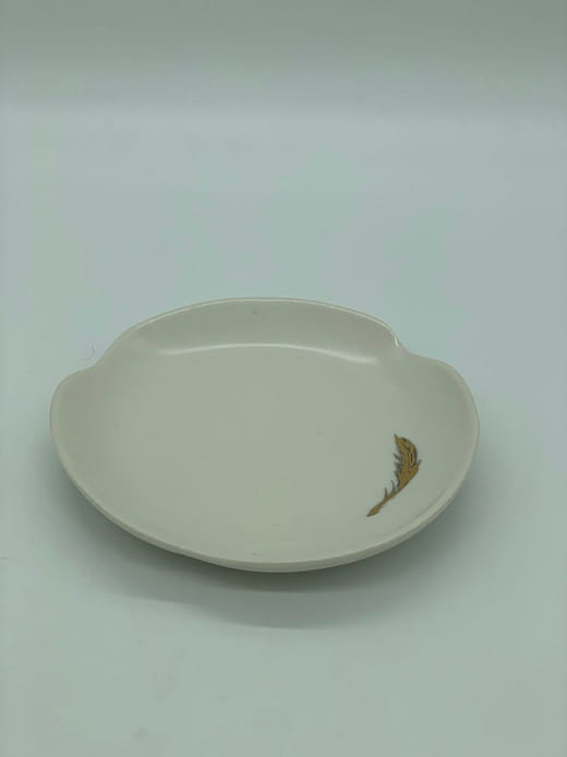 金色小葉碟 (白色)