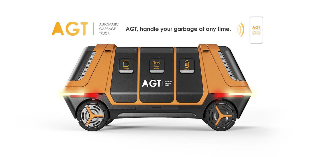 AGT 無人電動垃圾車垃圾回收服務系統