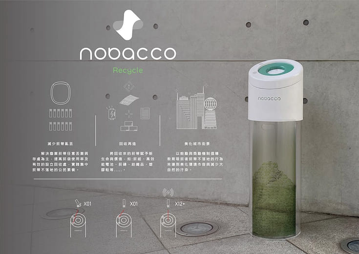 【 nobacco菸蒂回收計畫-遊蒂區 】