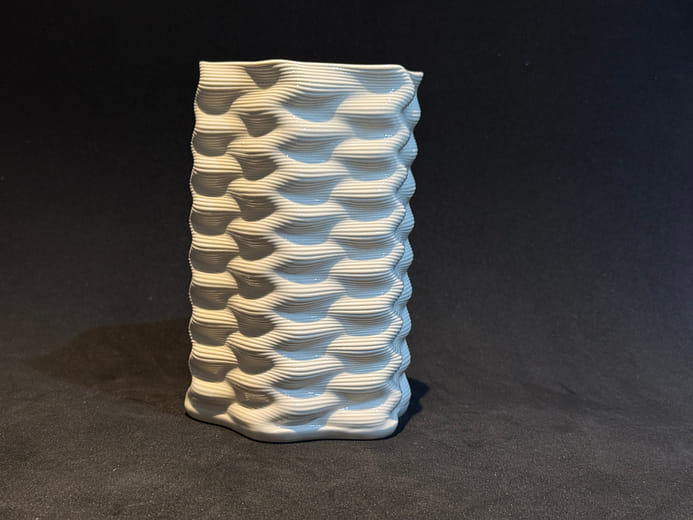 穗海迴旋--3D列印陶瓷花器