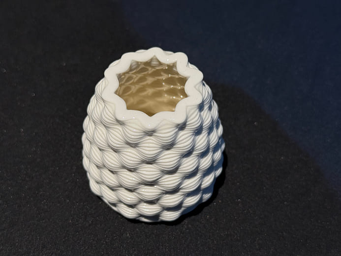 霧靄浪嫚--3D列印陶瓷小花器