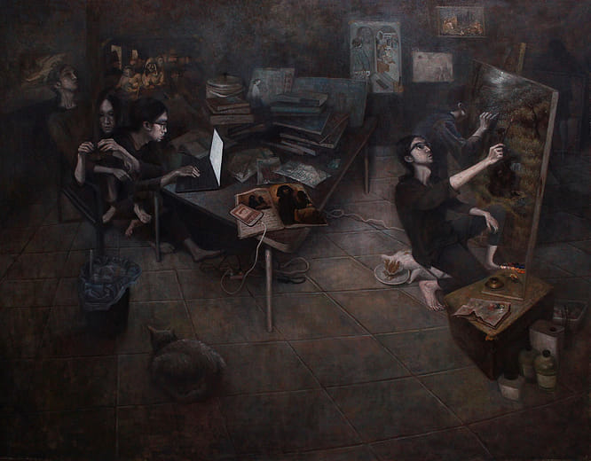 宿舍裡的畫家 Painter in the dormitory