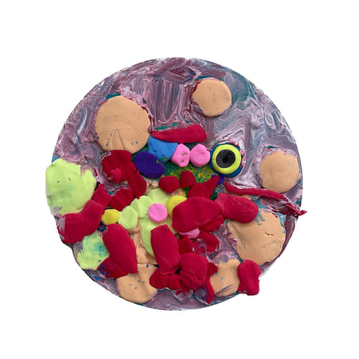 變色龍的粉紅泡泡