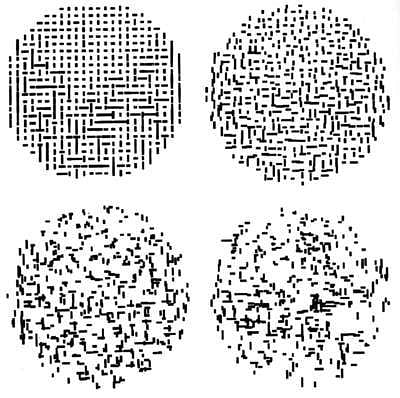 《四個電腦隨機運作的圖樣》
