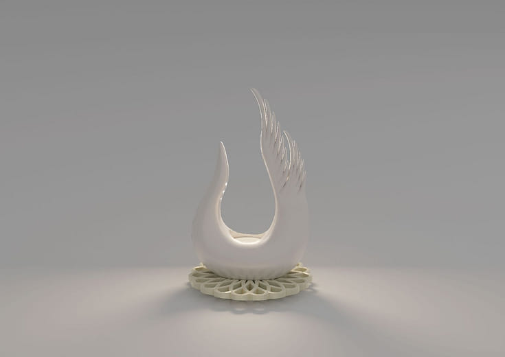 天鵝湖—香氛融蠟燈 - Swan Lake—Fragrance wax lamp