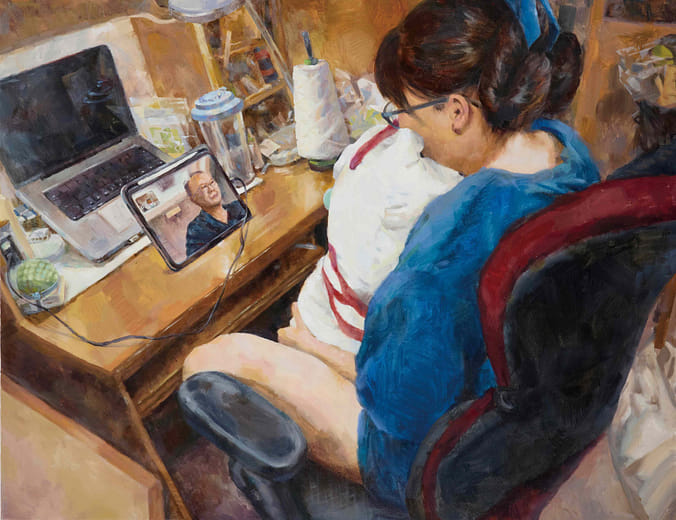 和父親的視訊time