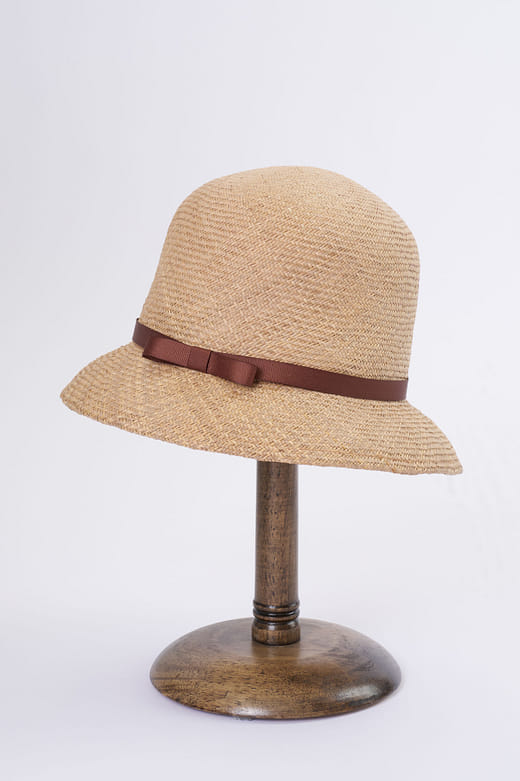 藺草鐘形帽B7 綁帶款Cloche Hat B7 With Strap