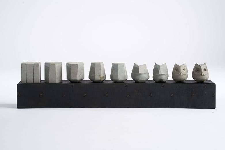 貓頭鷹石雕、小雞石雕 創製作流程 Stone Carving Process:  Owl Sculpture, Chick Sculpture