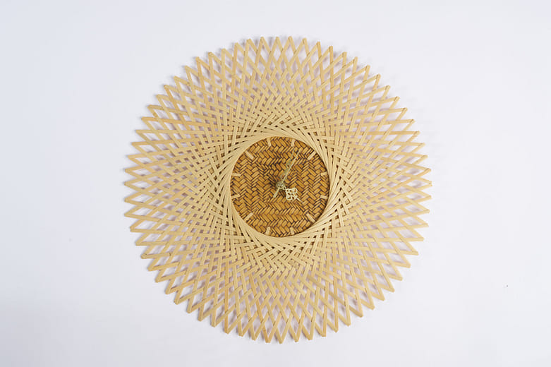 竹編時鐘 Bamboo Woven Clock