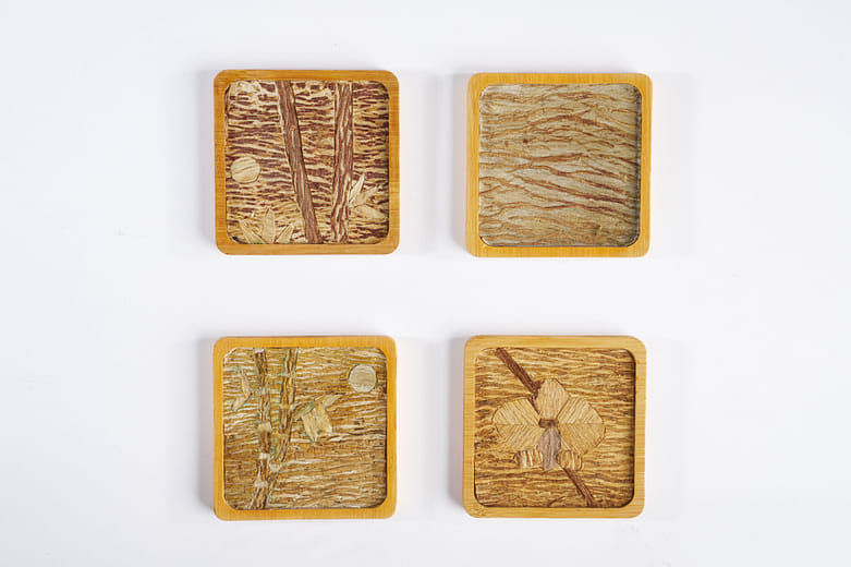 構樹樹皮杯墊 Paper Mulberry Bark Coaster